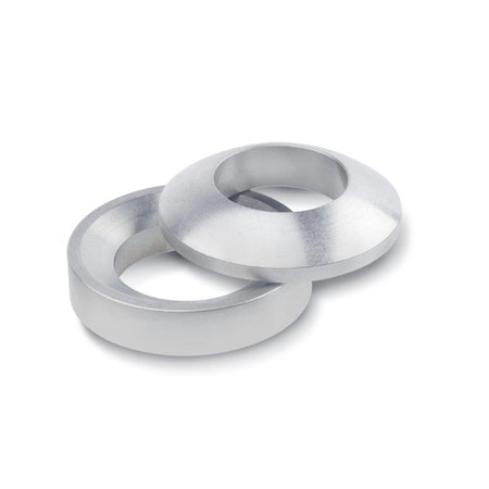 J.W. Winco Spherical Washer, Fits Bolt Size M6 18-8 Stainless Steel, Plain Finish 6319-7.1-D-NI